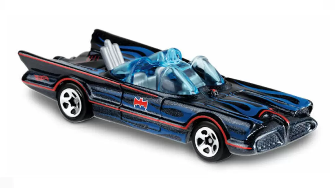Foto da miniatura Hot Wheels 1966 TV Series Batmobile na cor Azul