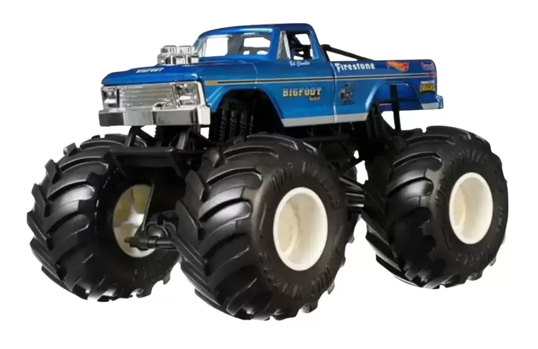 Foto da miniatura Hot Wheels Bigfoot 4x4x4 na cor Azul