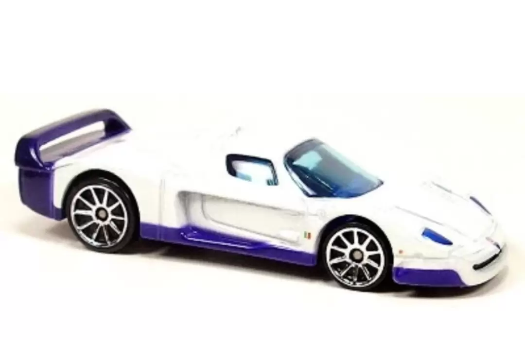 Foto da miniatura Hot Wheels Maserati MC12 na cor Branco