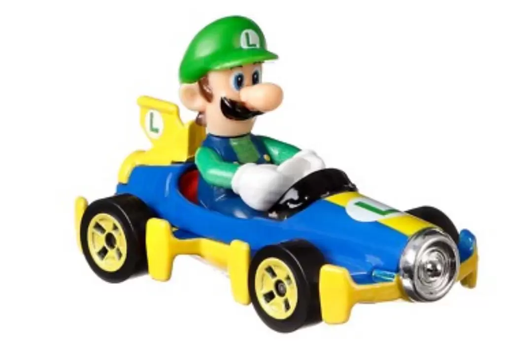 Foto da miniatura Hot Wheels Luigi Mach 8 na cor Azul