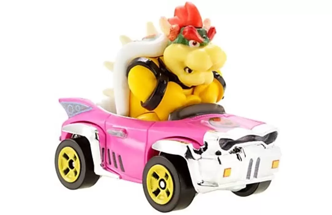 Foto da miniatura Hot Wheels Bowser Badwagon na cor Rosa