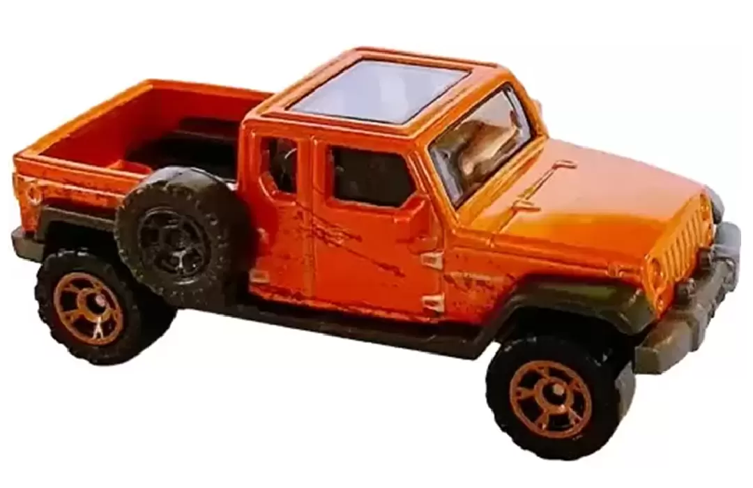 Foto da miniatura Matchbox 05 Jeep Gladiator na cor Laranja