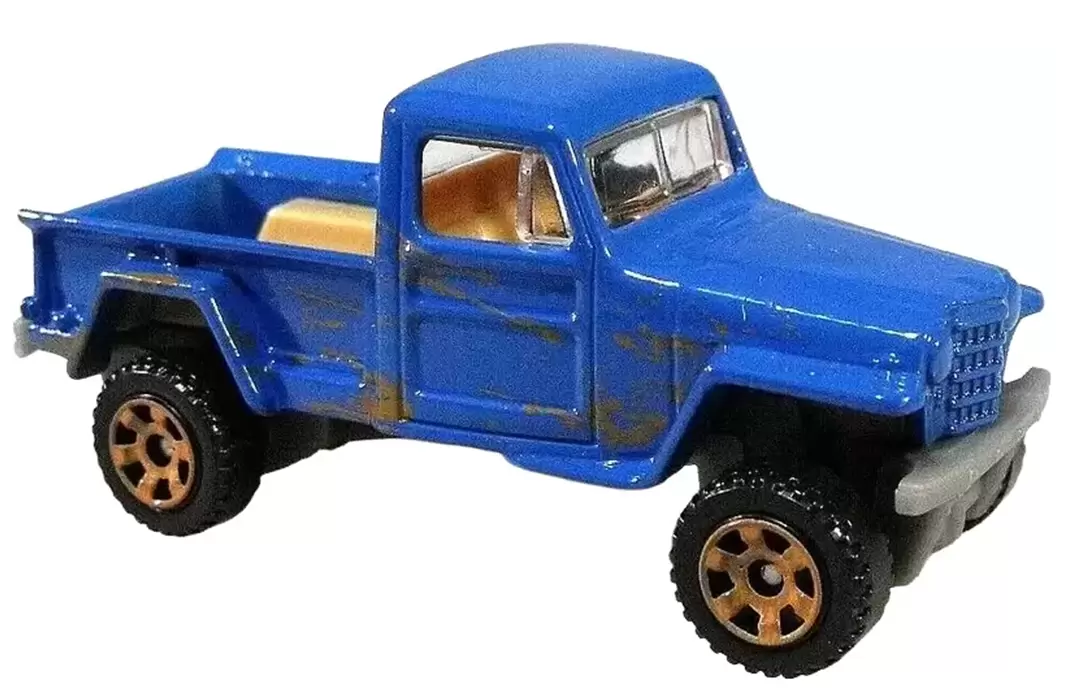 Foto da miniatura Matchbox Jeep Willys 4x4 na cor Azul