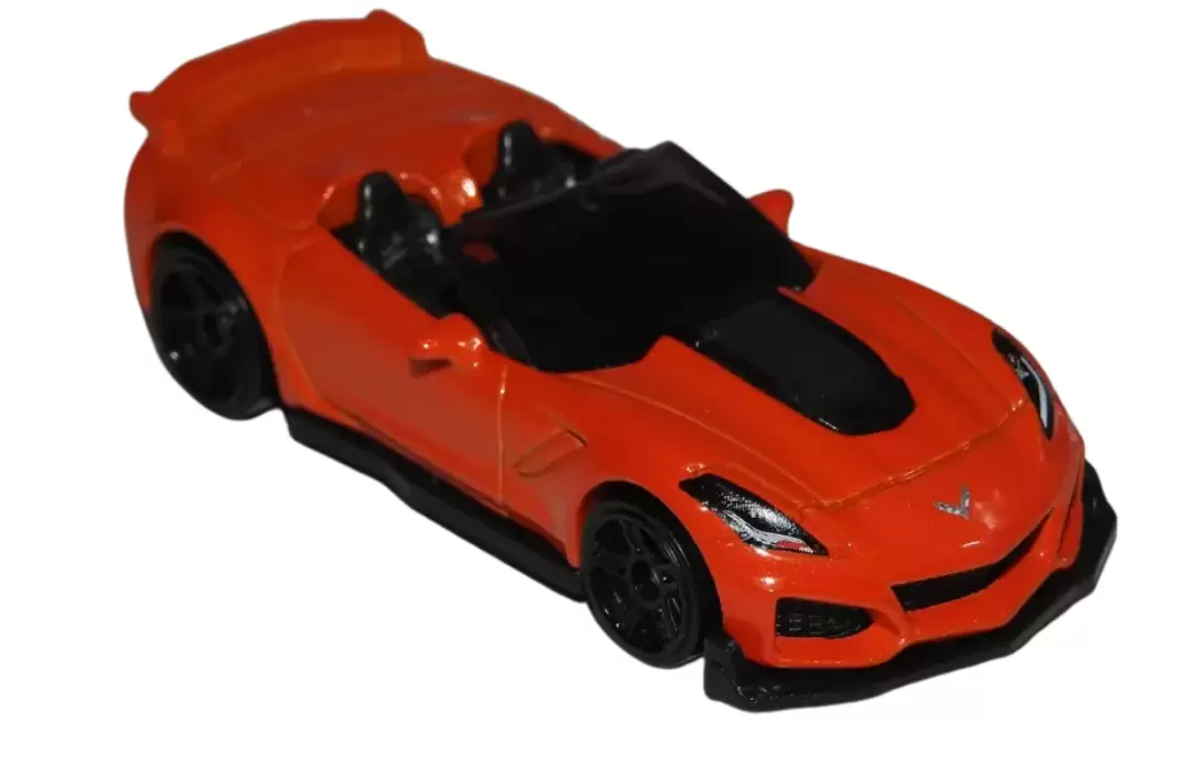 Foto da miniatura Hot Wheels 19 Corvette ZR1 Convertible na cor Laranja