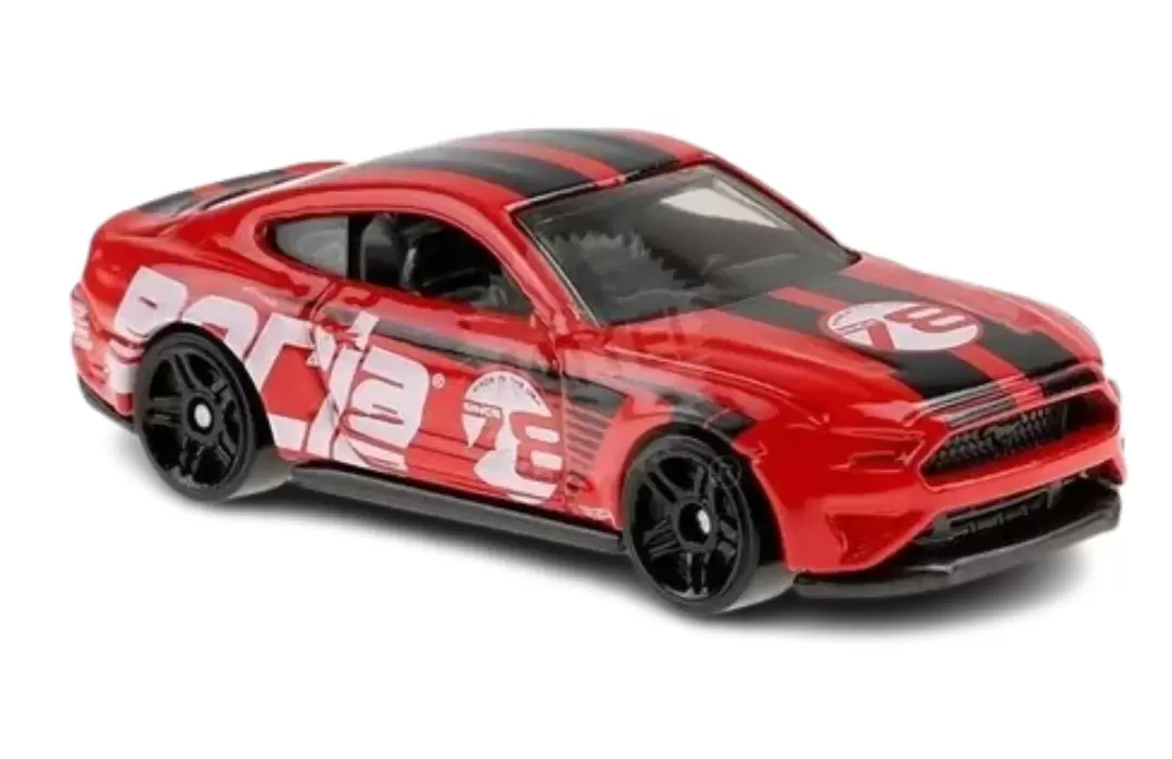 Foto da miniatura Hot Wheels 2018 Ford Mustang GT na cor Vermelho