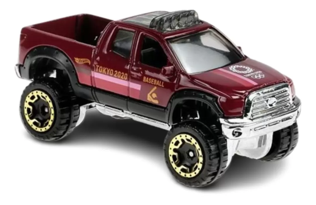 Foto da miniatura Hot Wheels 10 Toyota Tundra na cor Vinho
