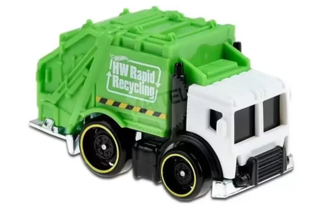 Foto da miniatura Hot Wheels Total Disposal na cor Verde