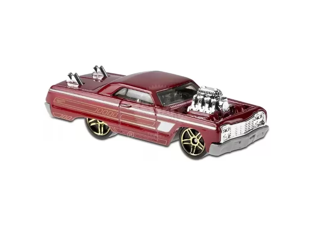 Foto da miniatura Hot Wheels 1964 Chevy Impala ('Tooned) na cor Vinho