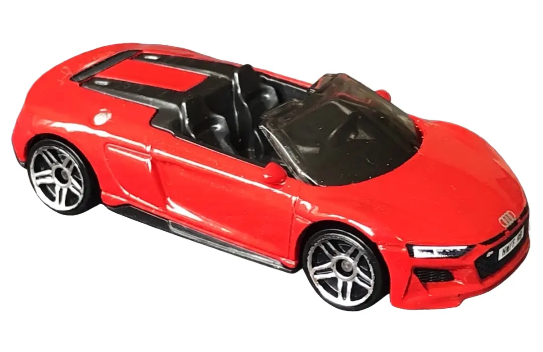 Foto da miniatura Hot Wheels 2019 Audi R8 Spyder na cor Vermelho