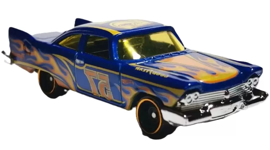 Foto da miniatura Hot Wheels 57 Plymouth Fury na cor Azul