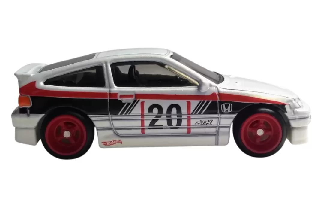 Foto da miniatura Hot Wheels 88 Honda CR-X (STH) na cor Branco