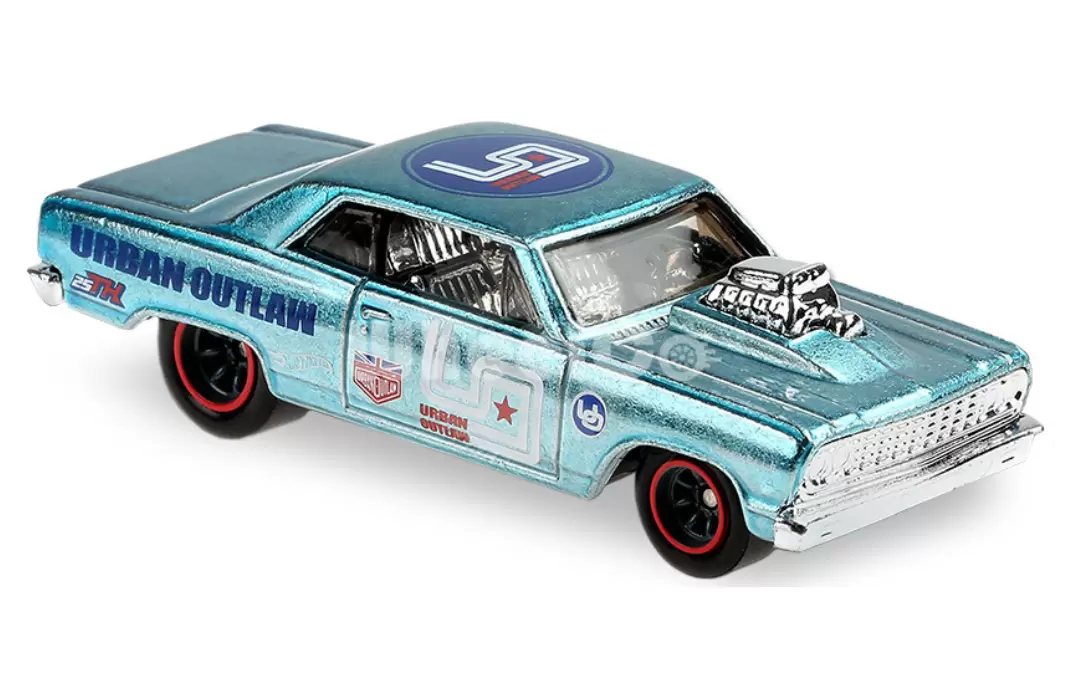 Foto da miniatura Hot Wheels 64 Chevy Chevelle SS (STH) na cor Azul