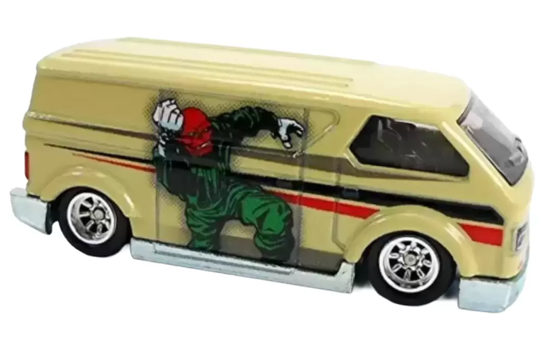 Foto da miniatura Hot Wheels MBK Van na cor Bege