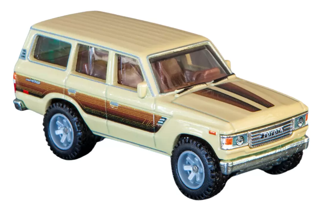 Foto da miniatura Hot Wheels Toyota Land Cruiser FJ60 na cor Bege