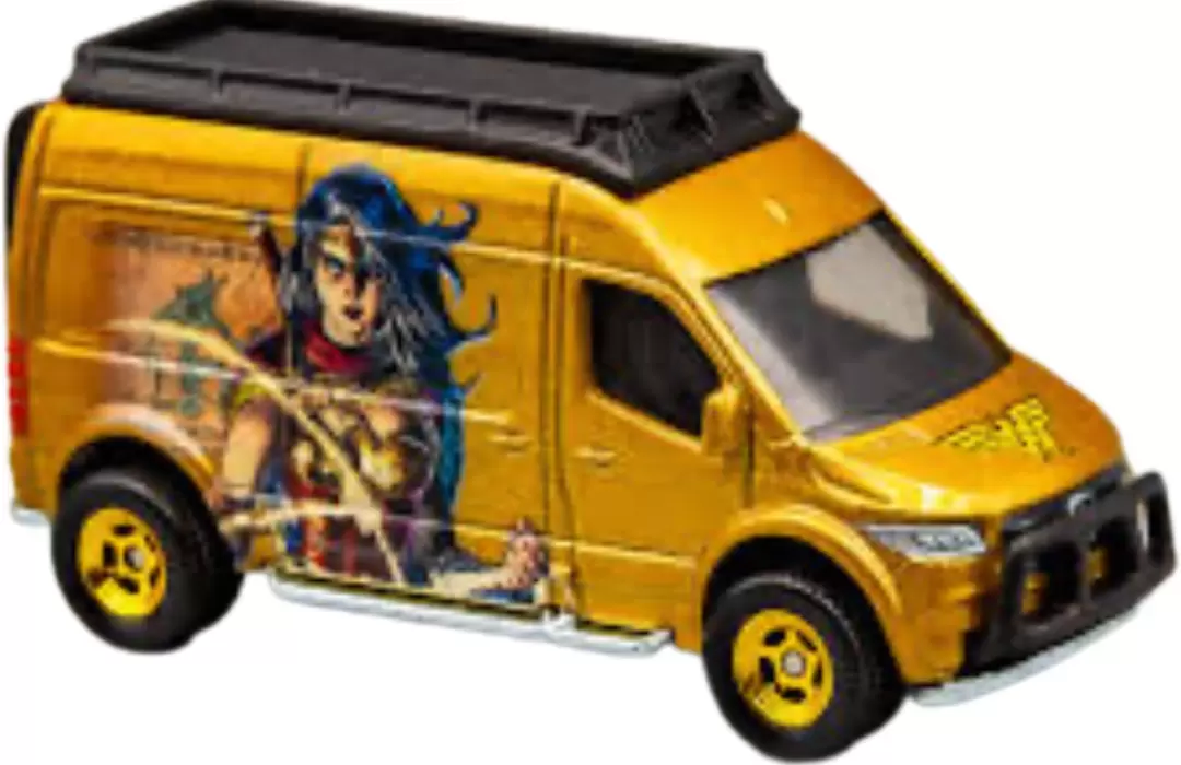 Foto da miniatura Hot Wheels Mercedes-Benz Sprinter Tourer na cor Dourado
