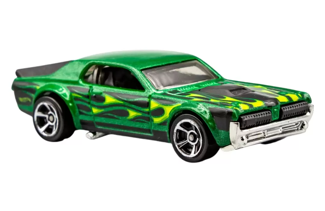 Foto da miniatura Hot Wheels 68 Mercury Cougar na cor Verde