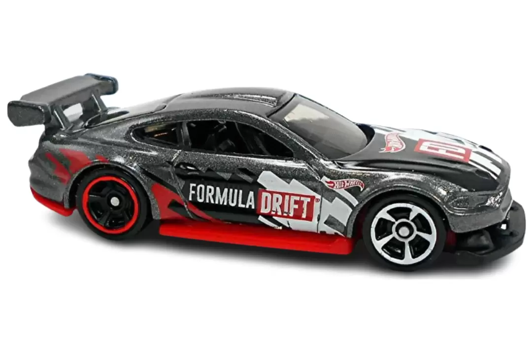 Foto da miniatura Hot Wheels Ford Mustang GT Formula Drift na cor Cinza