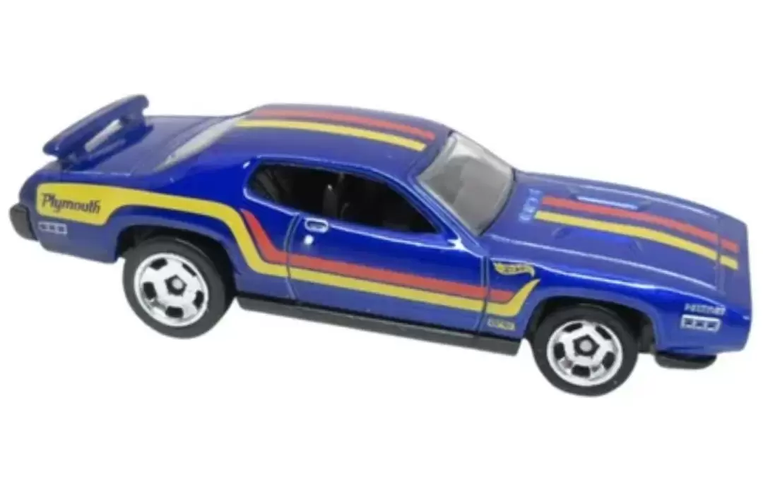 Foto da miniatura Hot Wheels 71 Plymouth Road Runner na cor Azul