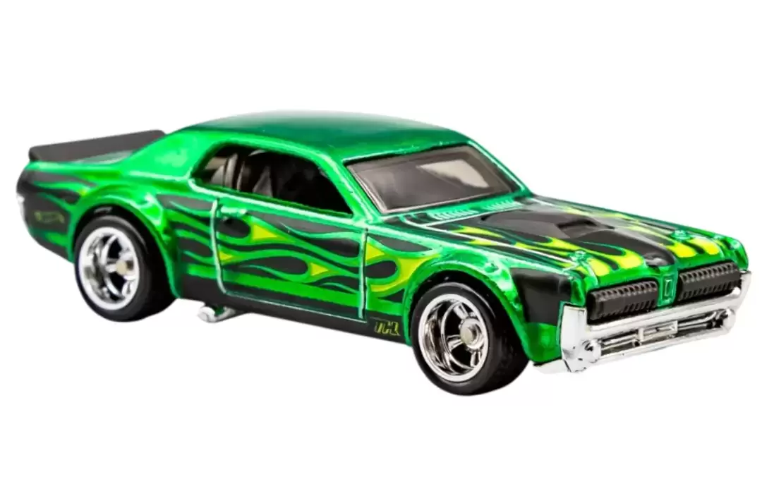 Foto da miniatura Hot Wheels 68 Mercury Cougar (STH) na cor Verde