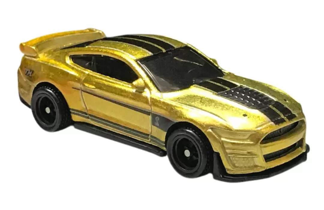 Foto da miniatura Hot Wheels 2020 Ford Mustang Shelby GT500 (STH) na cor Dourado