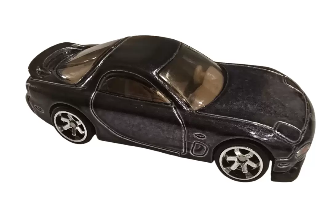Foto da miniatura Hot Wheels 95 Mazda RX-7 (STH) na cor Preto