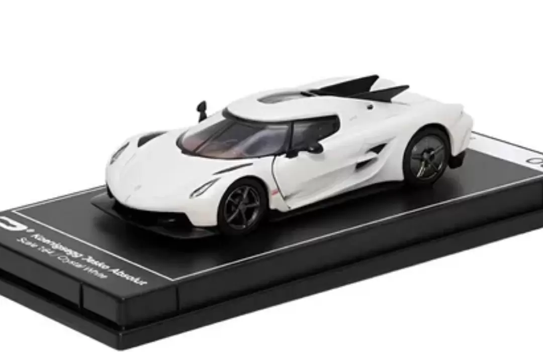 Foto da miniatura PosterCars Koenigsegg Jesko Absolut na cor Branco