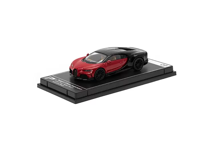 Foto da miniatura PosterCars Bugatti Chiron Supersport na cor Preto