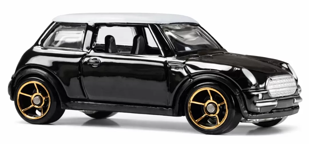Foto da miniatura Hot Wheels 2001 Mini Cooper na cor Preto