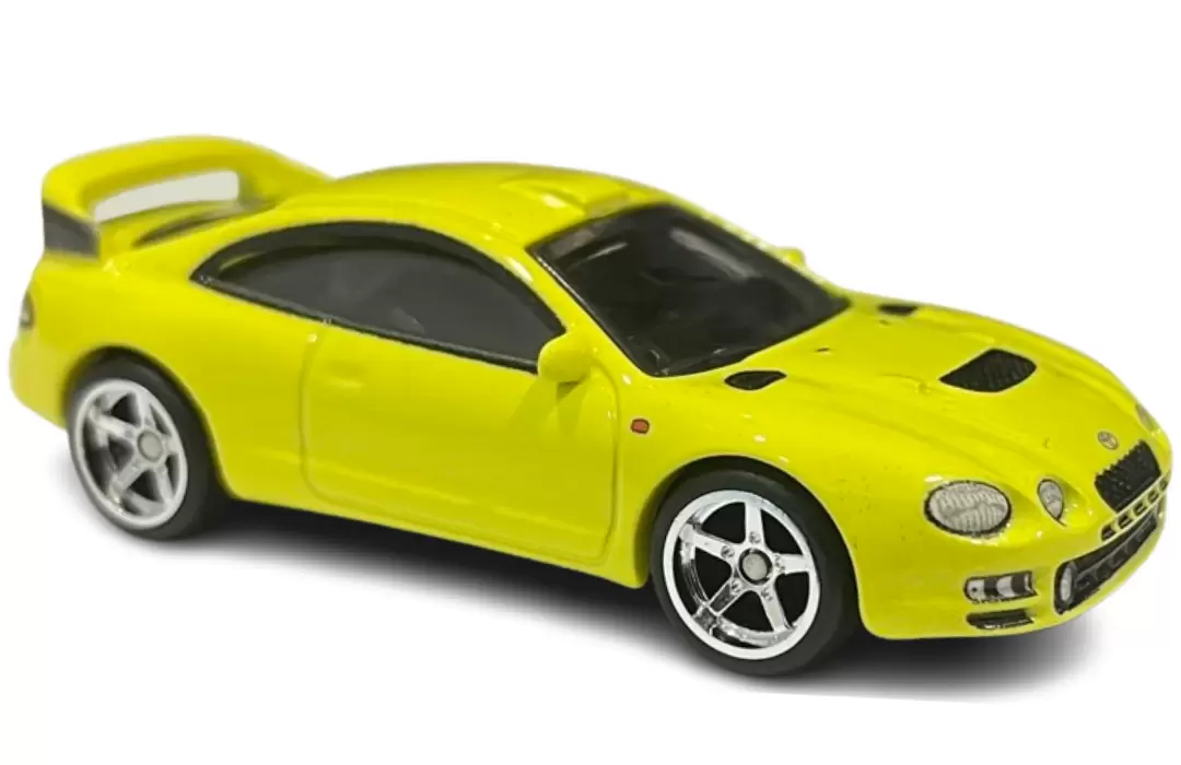 Foto da miniatura Hot Wheels 95 Toyota Celica GT-Four na cor Amarelo