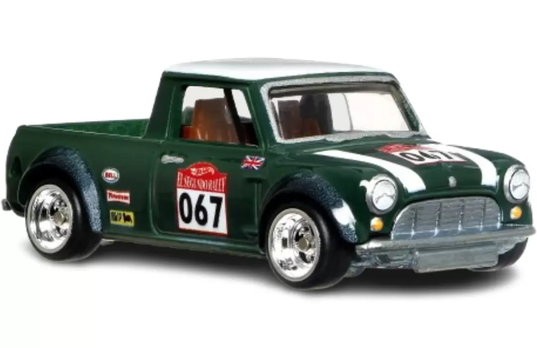 Foto da miniatura Hot Wheels 67 Austin Mini Pickup na cor Verde