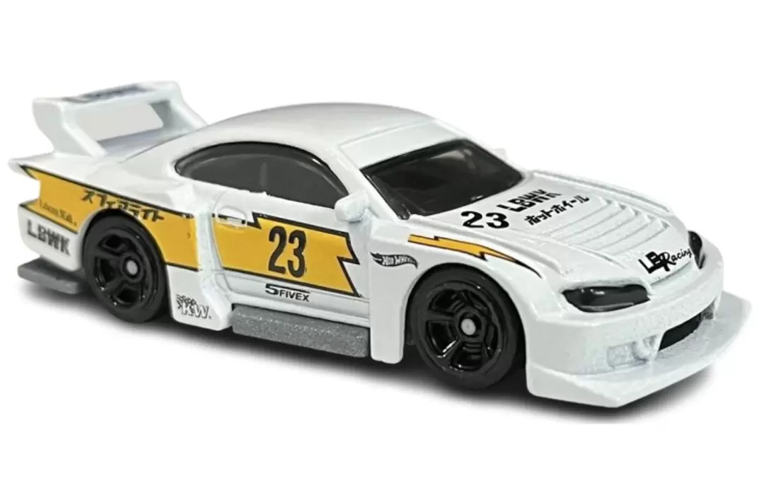 Foto da miniatura Hot Wheels LB Super Silhouette Nissan Silvia (S15) na cor Branco