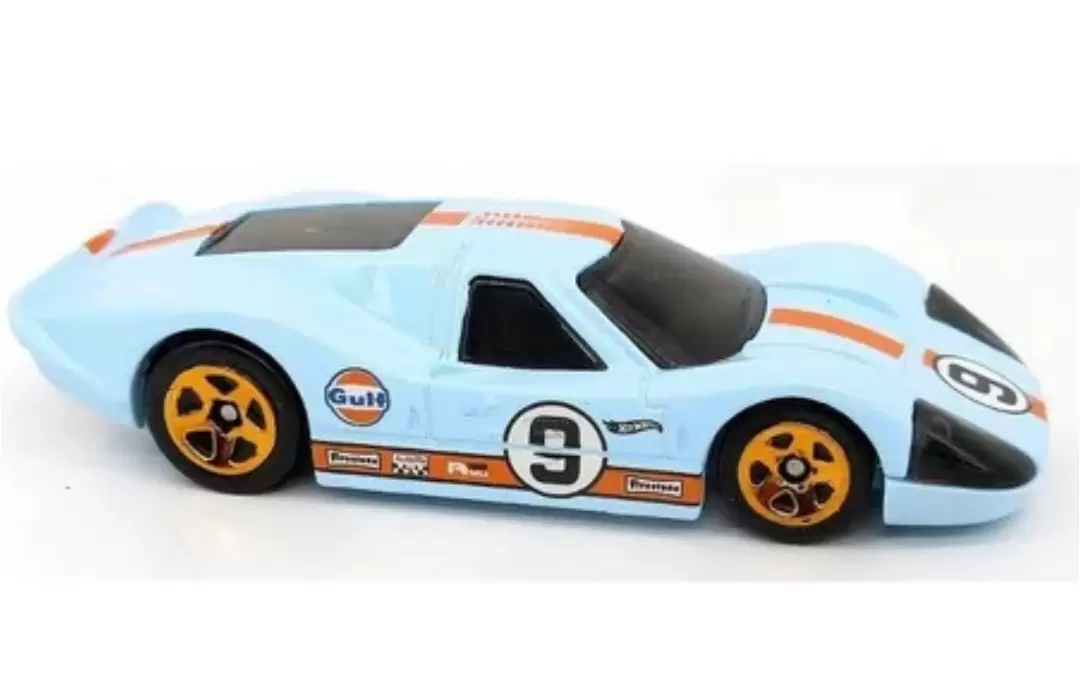 Foto da miniatura Hot Wheels 67 Ford GT40 Mk.IV na cor Azul