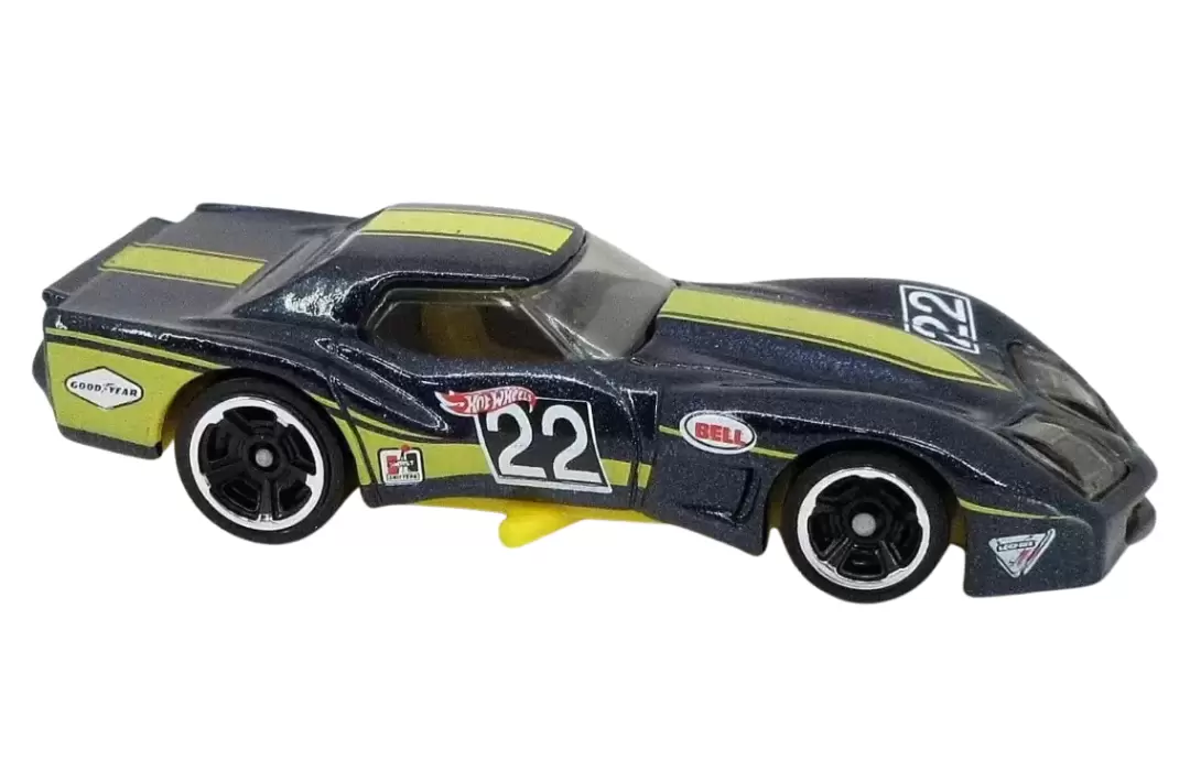 Foto da miniatura Hot Wheels 76 Grennwood Corvette na cor Azul