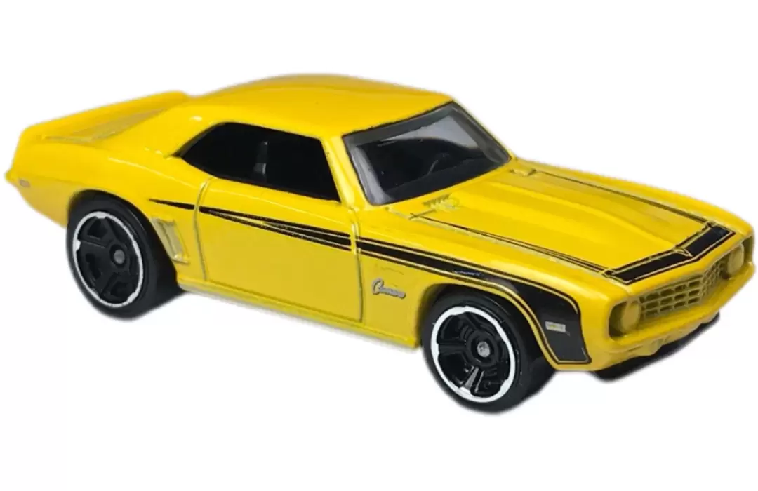 Foto da miniatura Hot Wheels 69 COPO Camaro na cor Amarelo