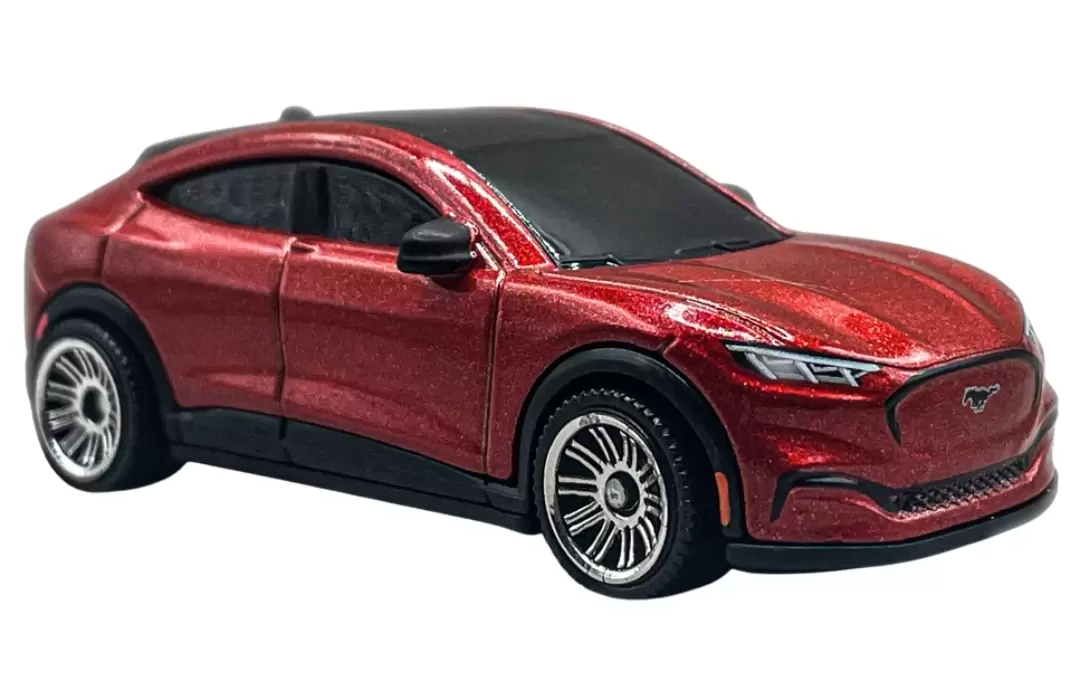 Foto da miniatura Matchbox 21 Ford Mustang Mach-E na cor Vermelho