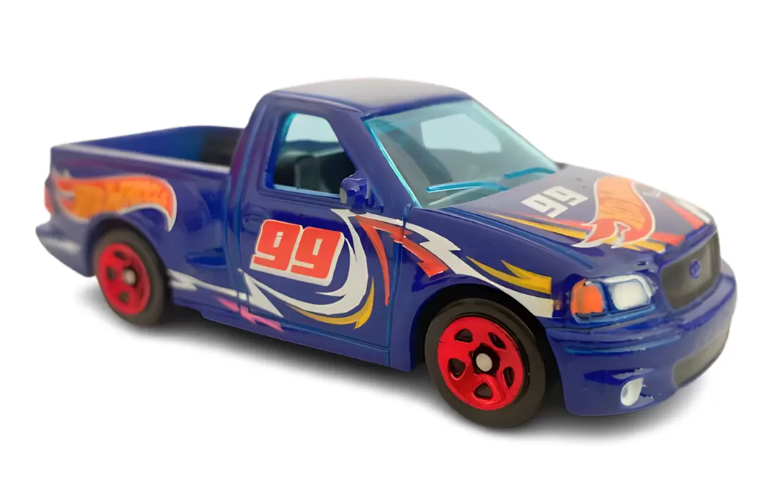 Foto da miniatura Hot Wheels 99 F-150 SVT Lightning na cor Azul