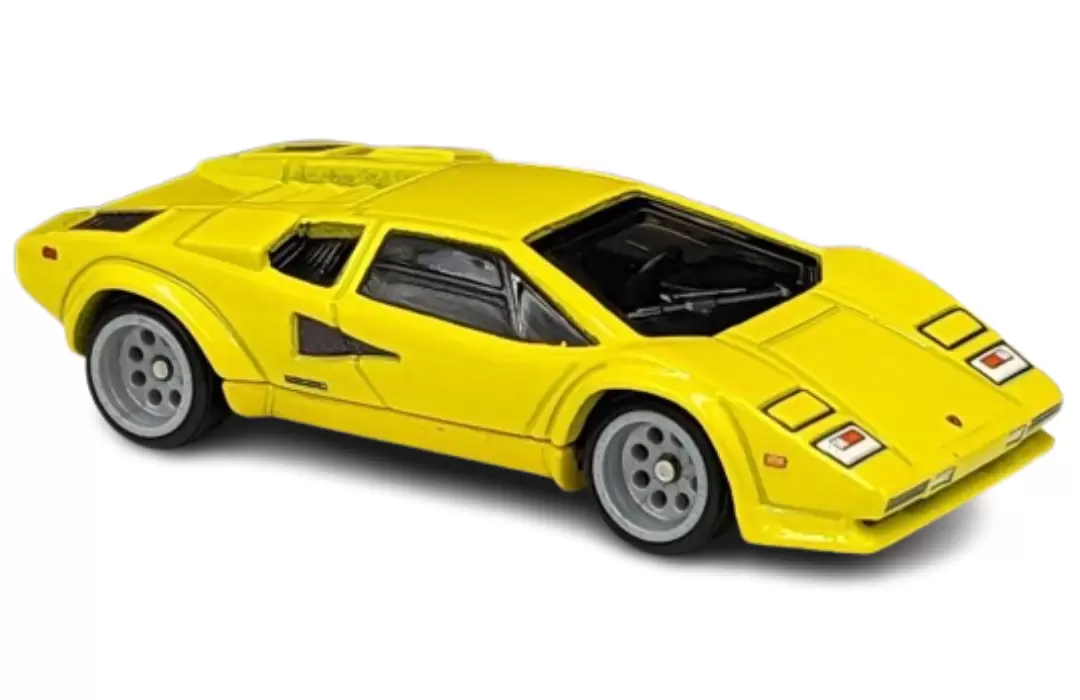 Foto da miniatura Hot Wheels Lamborghini Countach LP 5000 QV na cor Amarelo