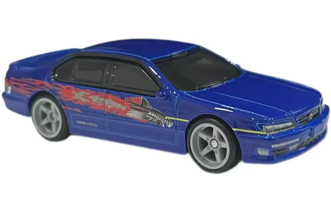 Foto da miniatura Hot Wheels 1999 Nissan Maxima na cor Azul