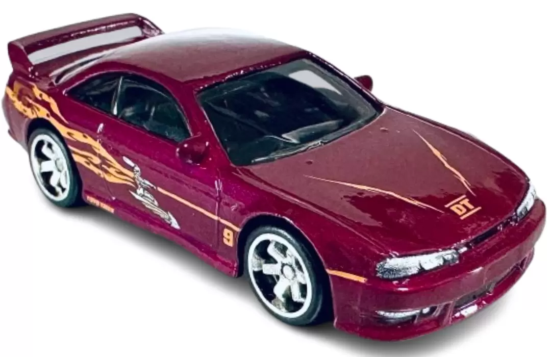 Foto da miniatura Hot Wheels Nissan 240SX (S14) na cor Vinho