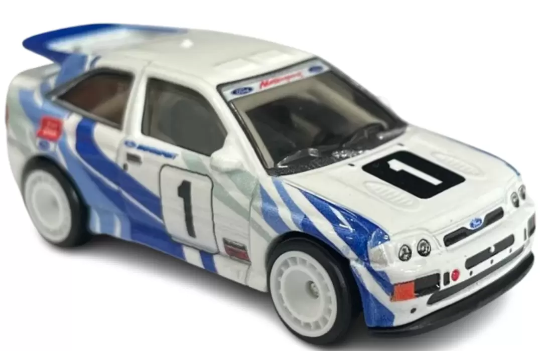 Foto da miniatura Hot Wheels 93 Ford Escort RS Cosworth na cor Branco
