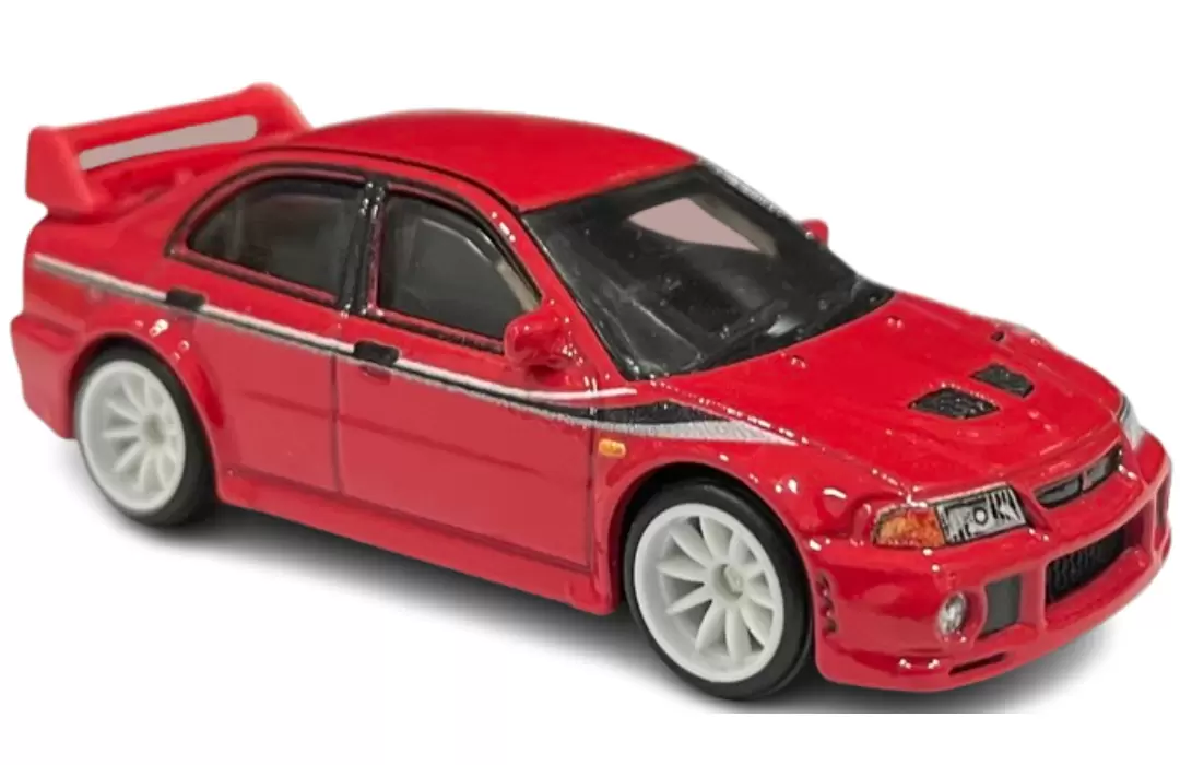 Foto da miniatura Hot Wheels Mitsubishi Lancer Evolution VI na cor Vermelho