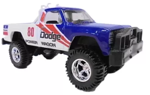 Foto da miniatura Hot Wheels 1980 Dodge Macho Power Wagon na cor Azul