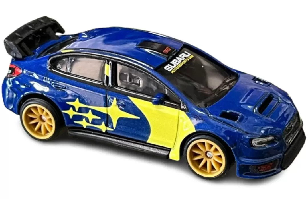 Foto da miniatura Hot Wheels 2016 Subaru WRX STI na cor Azul