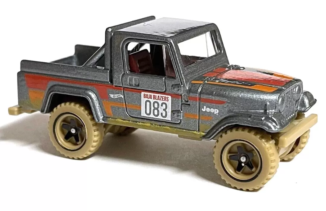 Foto da miniatura Hot Wheels Jeep Scrambler na cor Prata