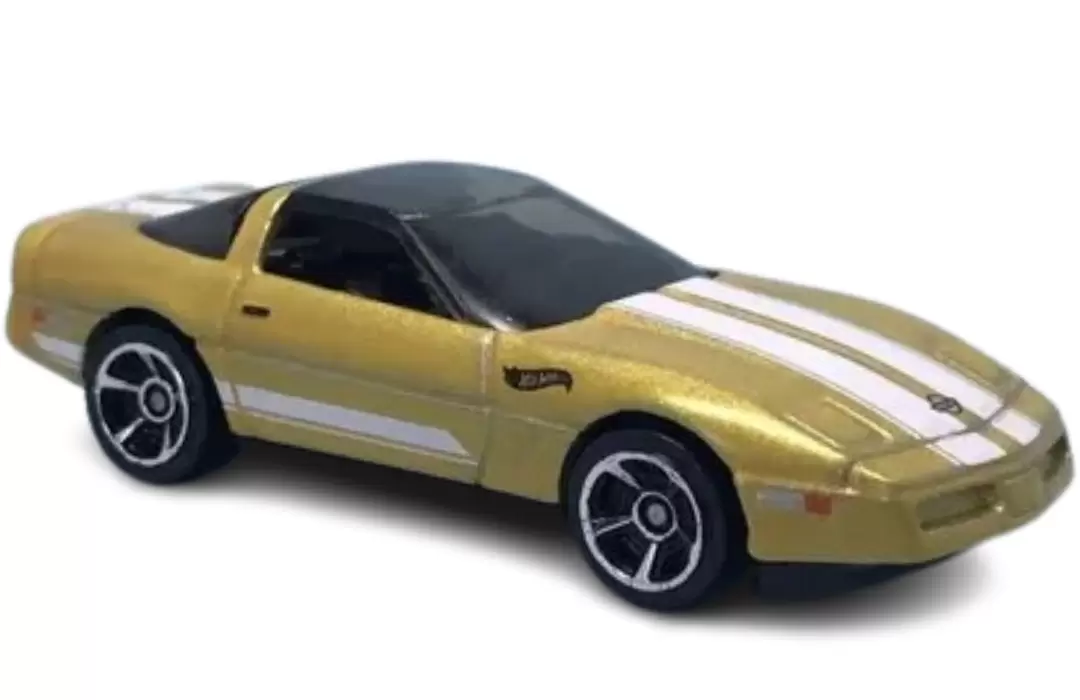 Foto da miniatura Hot Wheels 84 Corvette na cor Dourado