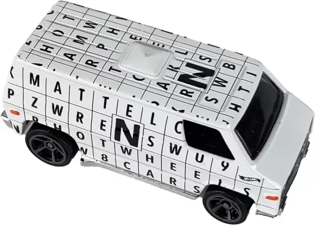 Foto da miniatura Hot Wheels 70s Van na cor Branco