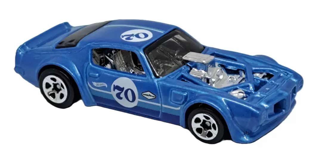Foto da miniatura Hot Wheels 1970 Pontiac Firebird na cor Azul