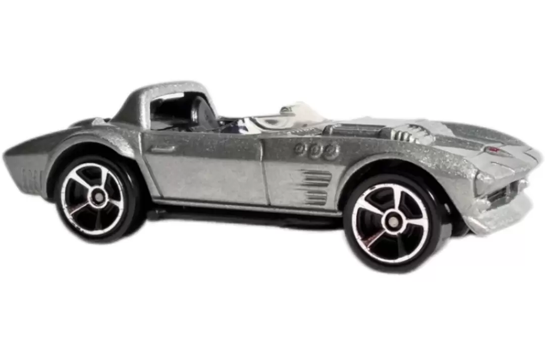 Foto da miniatura Hot Wheels Corvette Grand Sport Roadster na cor Prata