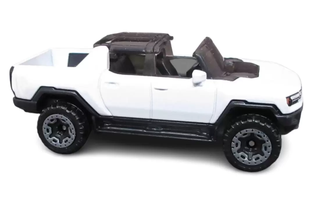 Foto da miniatura Hot Wheels GMC Hummer EV na cor Branco