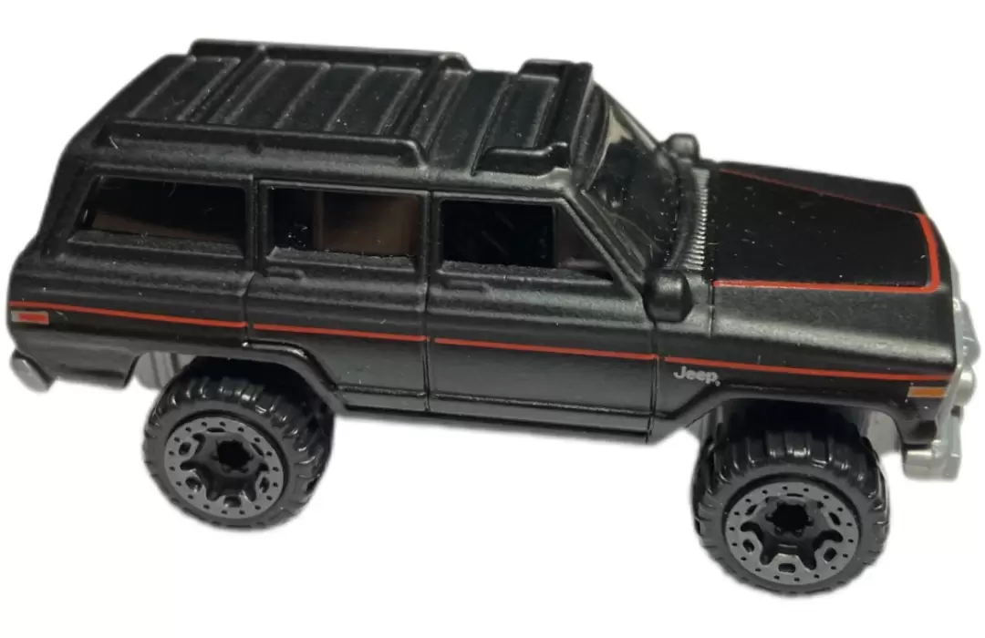 Foto da miniatura Hot Wheels 1988 Jeep Wagoneer na cor Preto